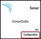 SonarQube Connector - Configuration Button Location